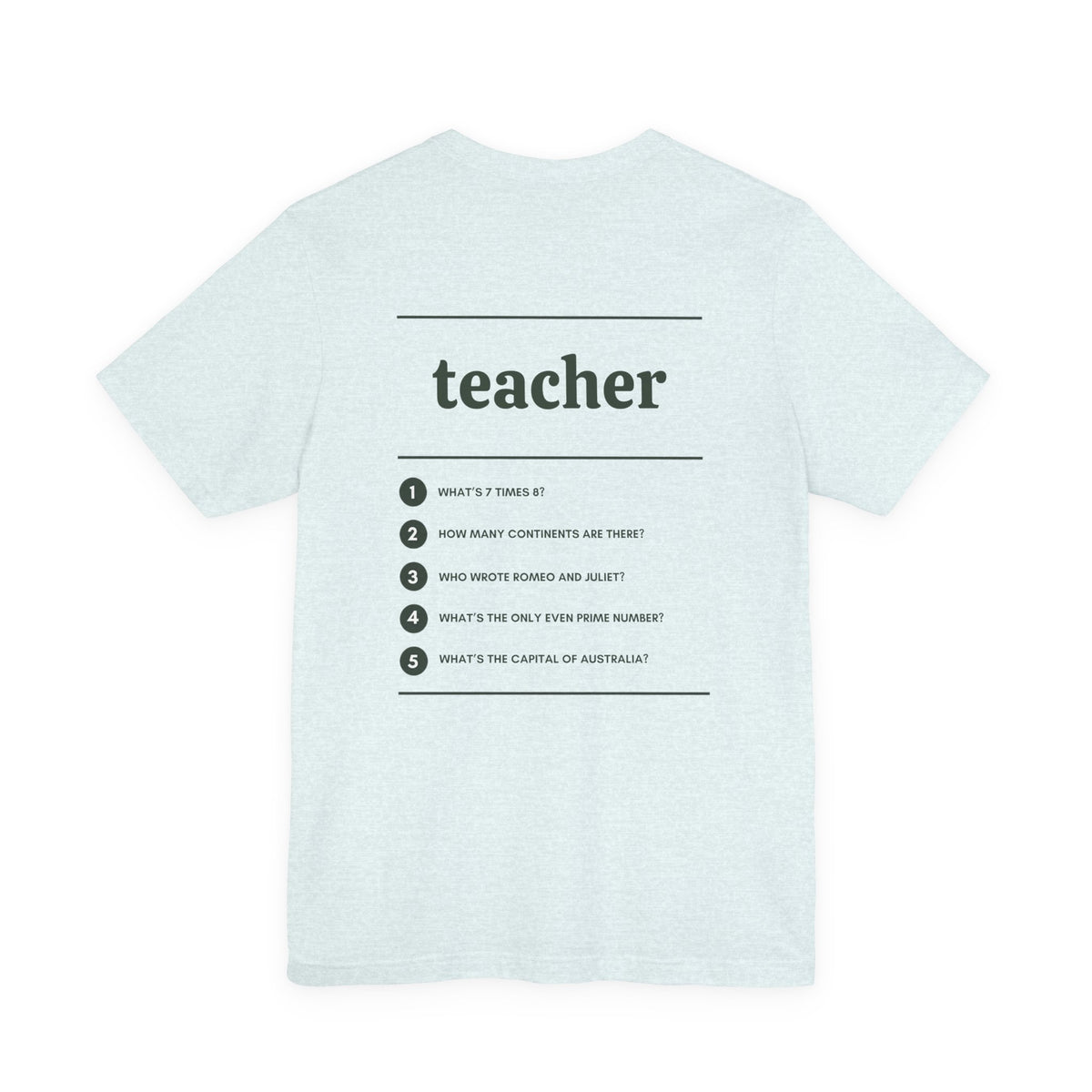 Teacher Work T-Shirt