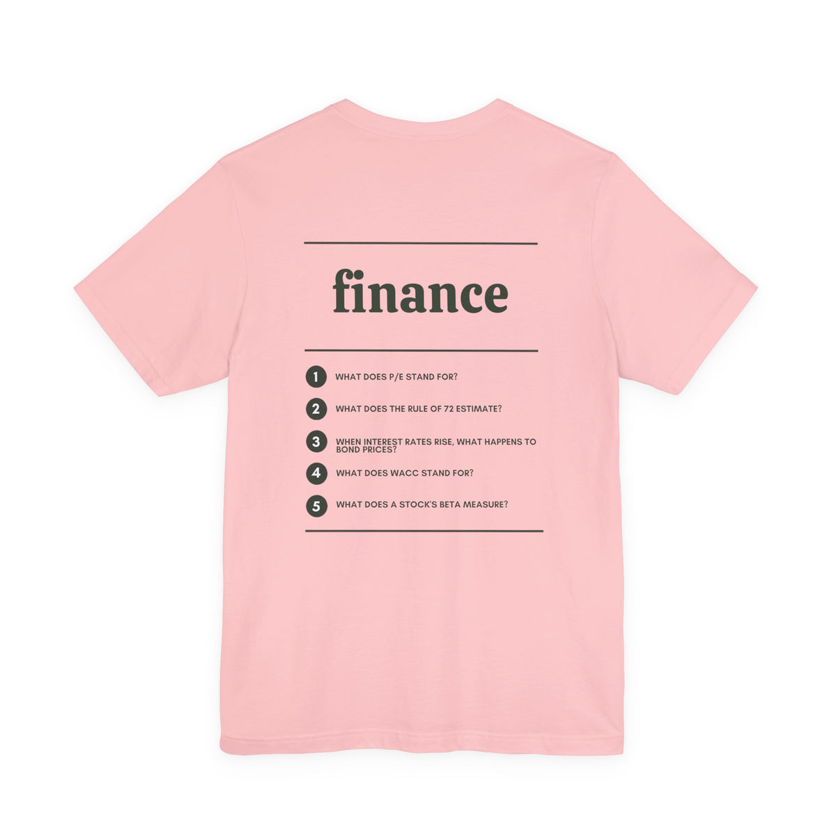 Finance Major T‑Shirt