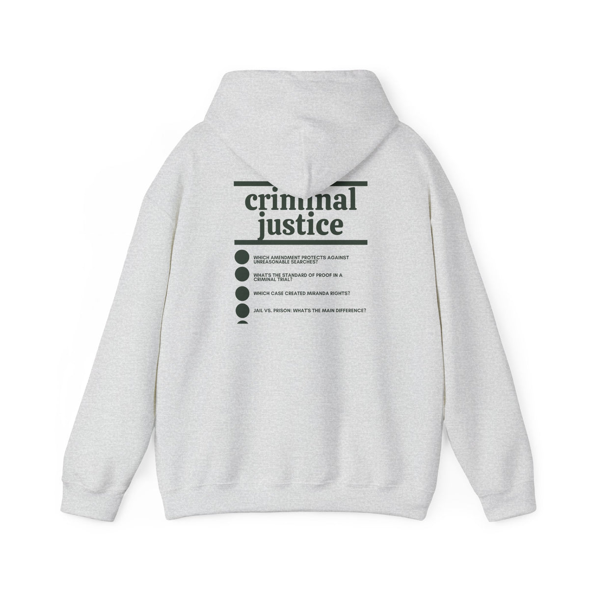 Criminal Justice Major Hoodie