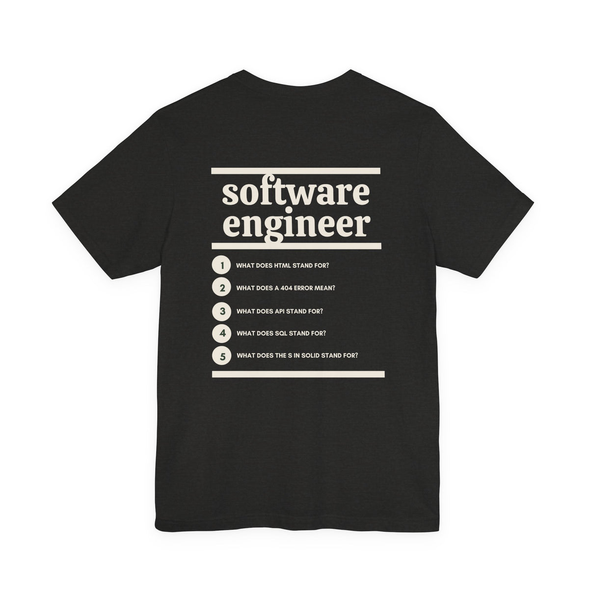 Software Engineer Work T-Shirt