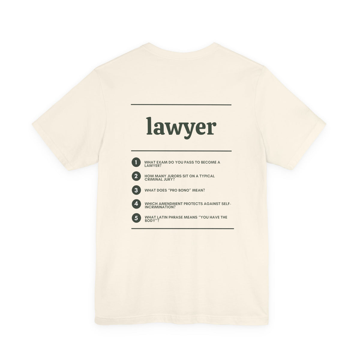 Lawyer Work T-Shirt