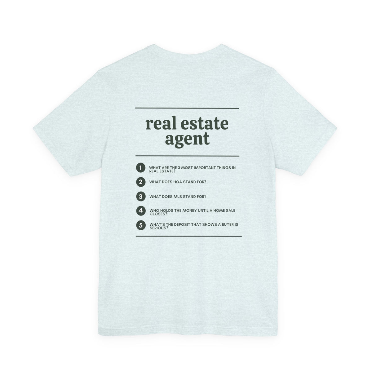 Real Estate Agent Work T-Shirt