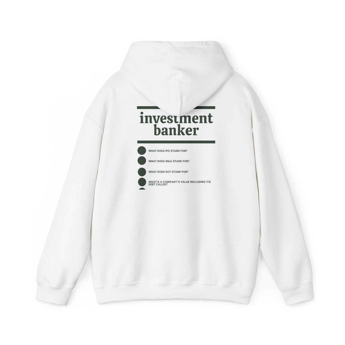 Investment Banker Work Hoodie