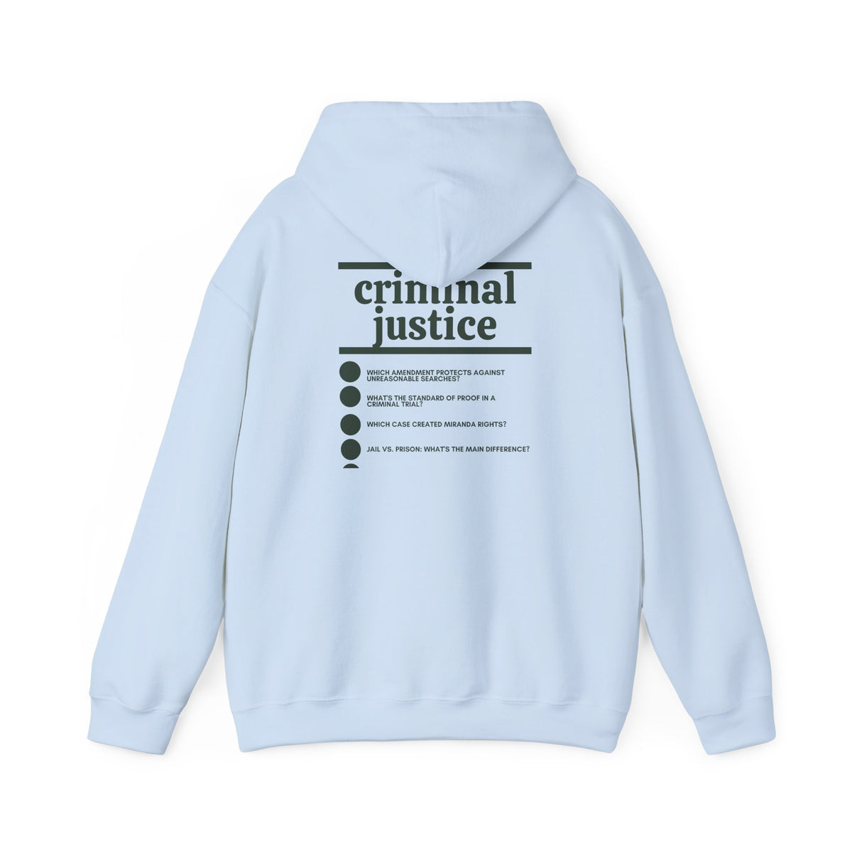 Criminal Justice Major Hoodie