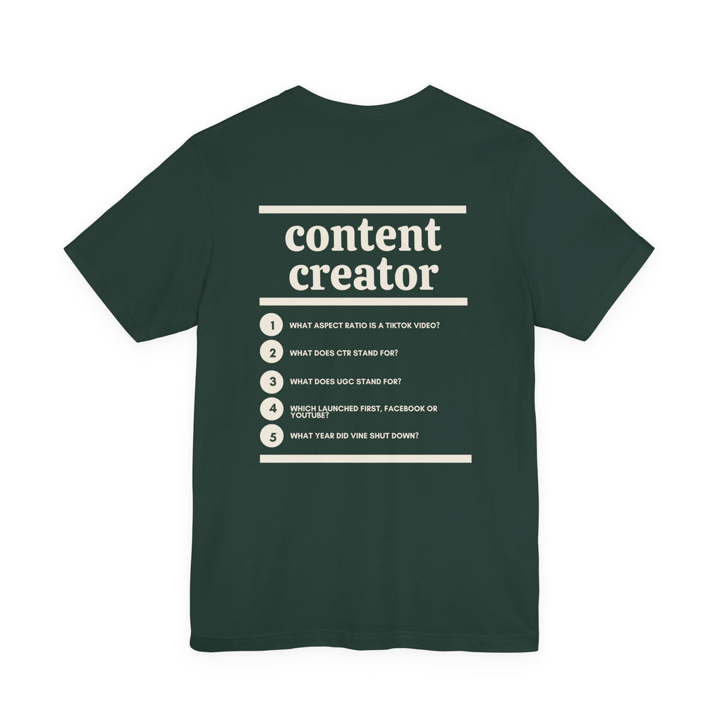 Content Creator Work T-Shirt