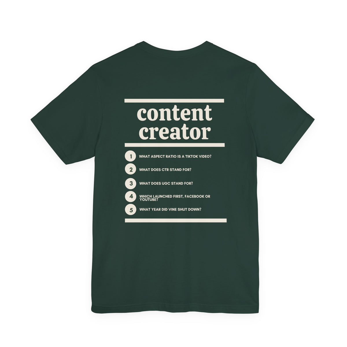 Content Creator Work T-Shirt