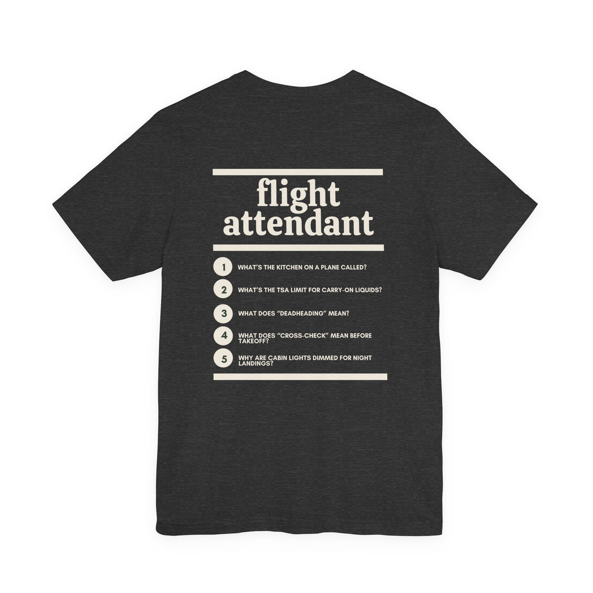 Flight Attendant Work T-Shirt