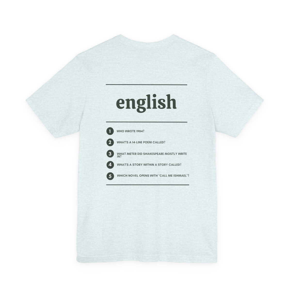 English Major T‑Shirt