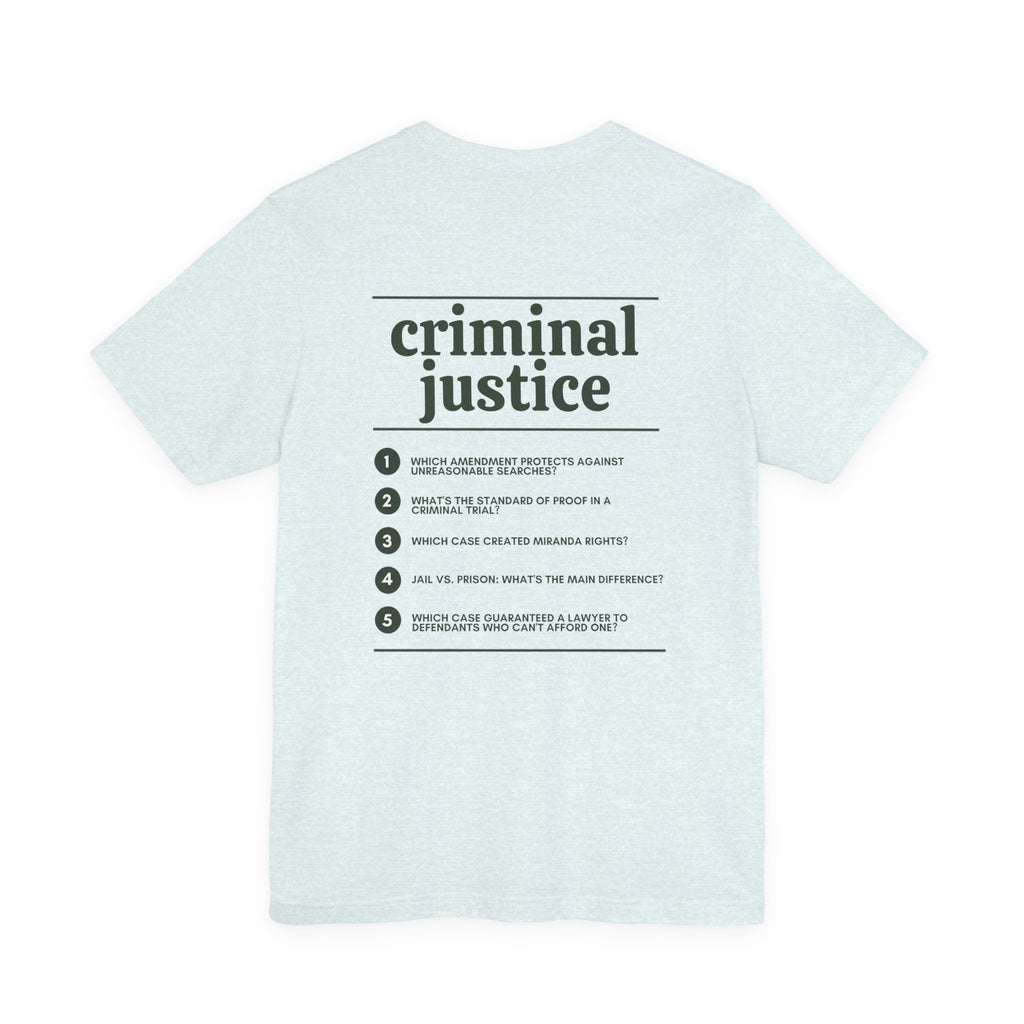 Criminal Justice Major T‑Shirt