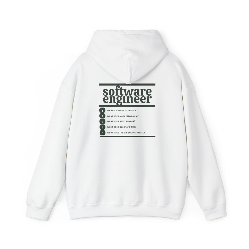 Software Engineer Work Hoodie