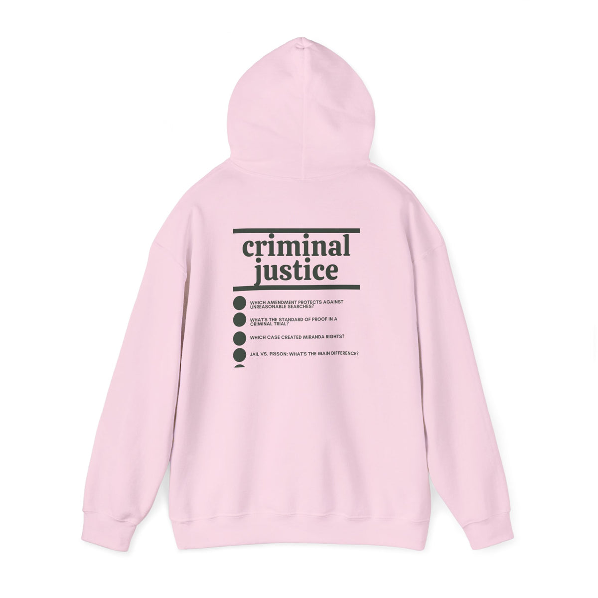 Criminal Justice Major Hoodie