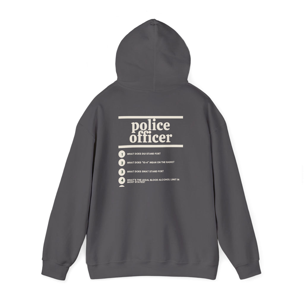 Police Officer Work Hoodie