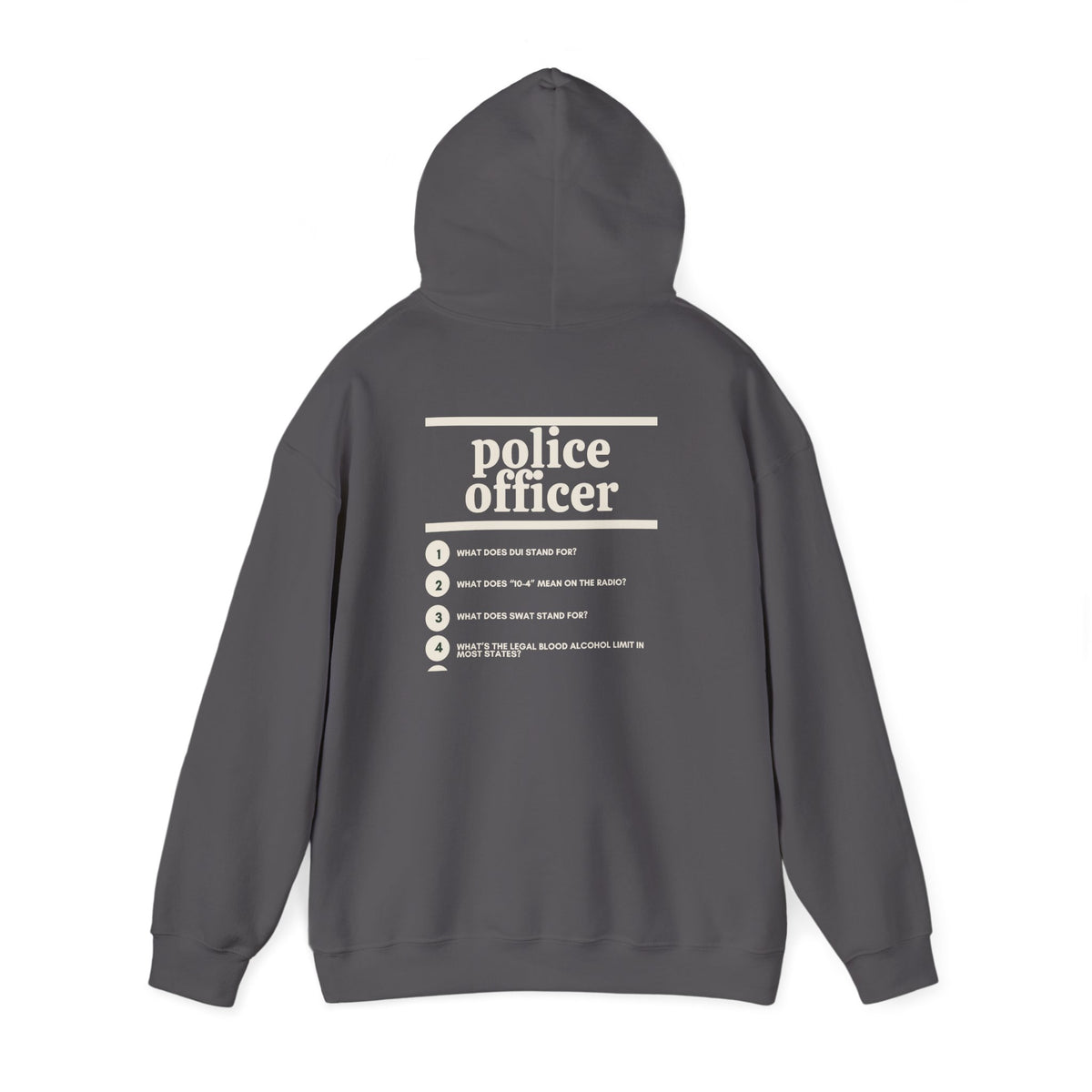 Police Officer Work Hoodie