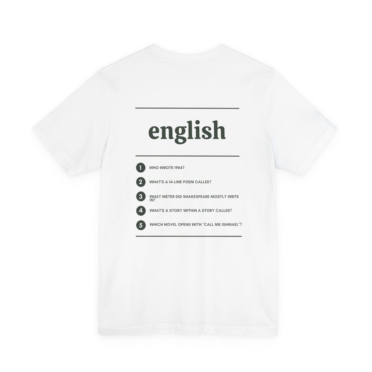 English Major T‑Shirt
