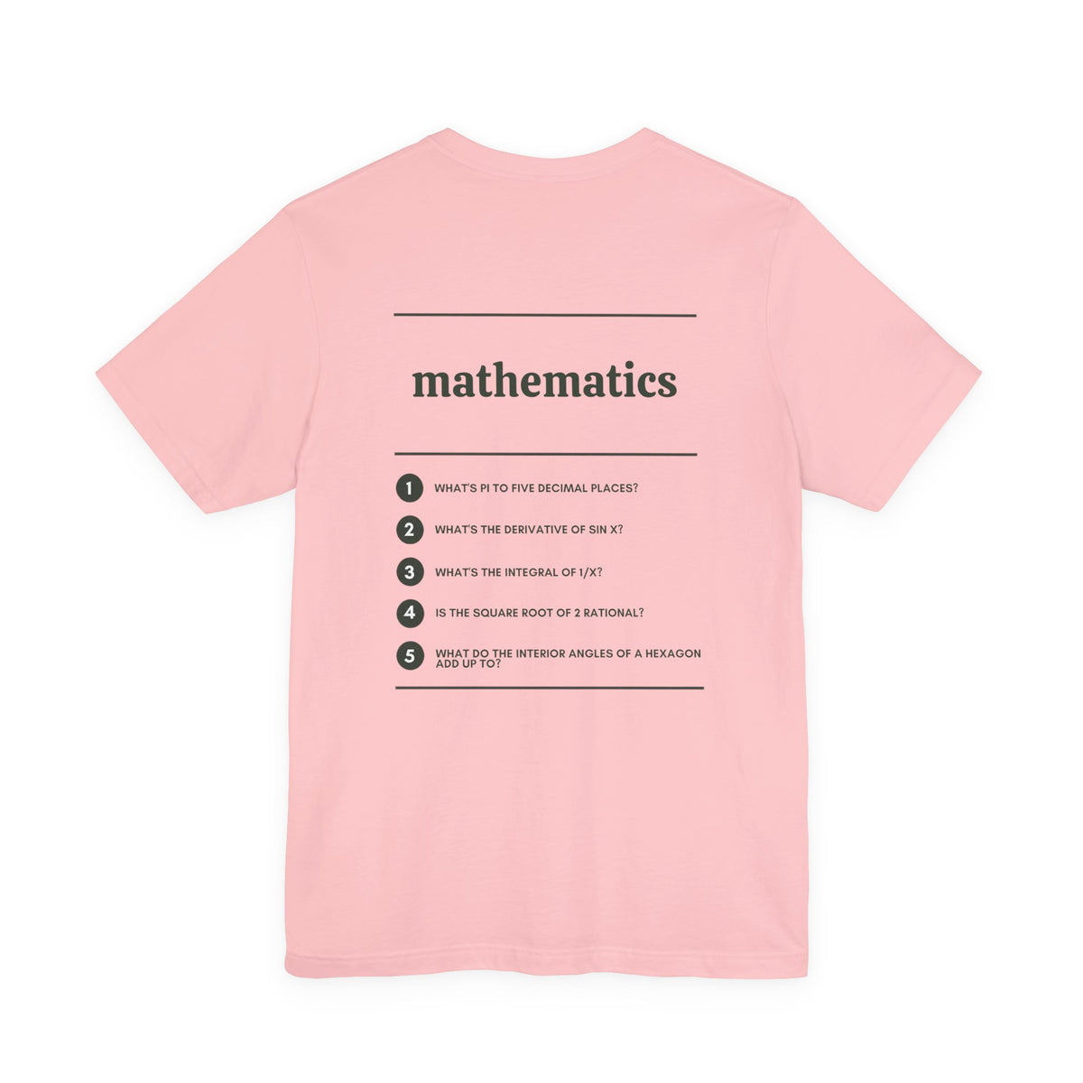 Mathematics Major T‑Shirt