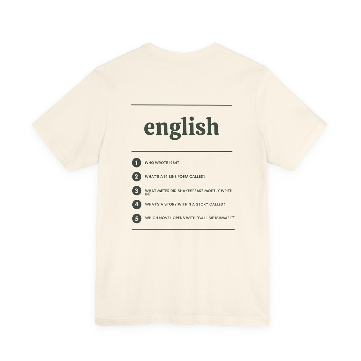 English Major T‑Shirt