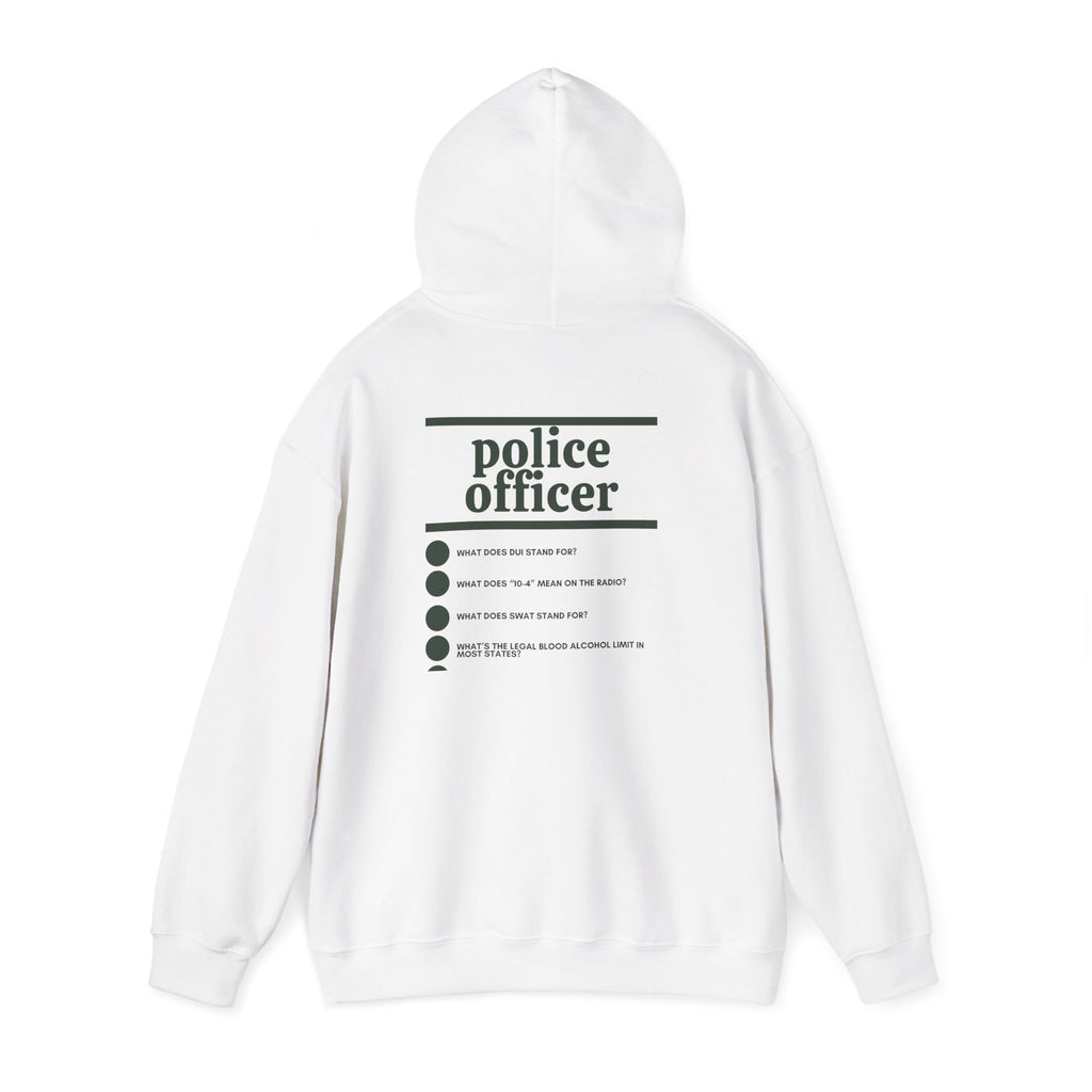 Police Officer Work Hoodie