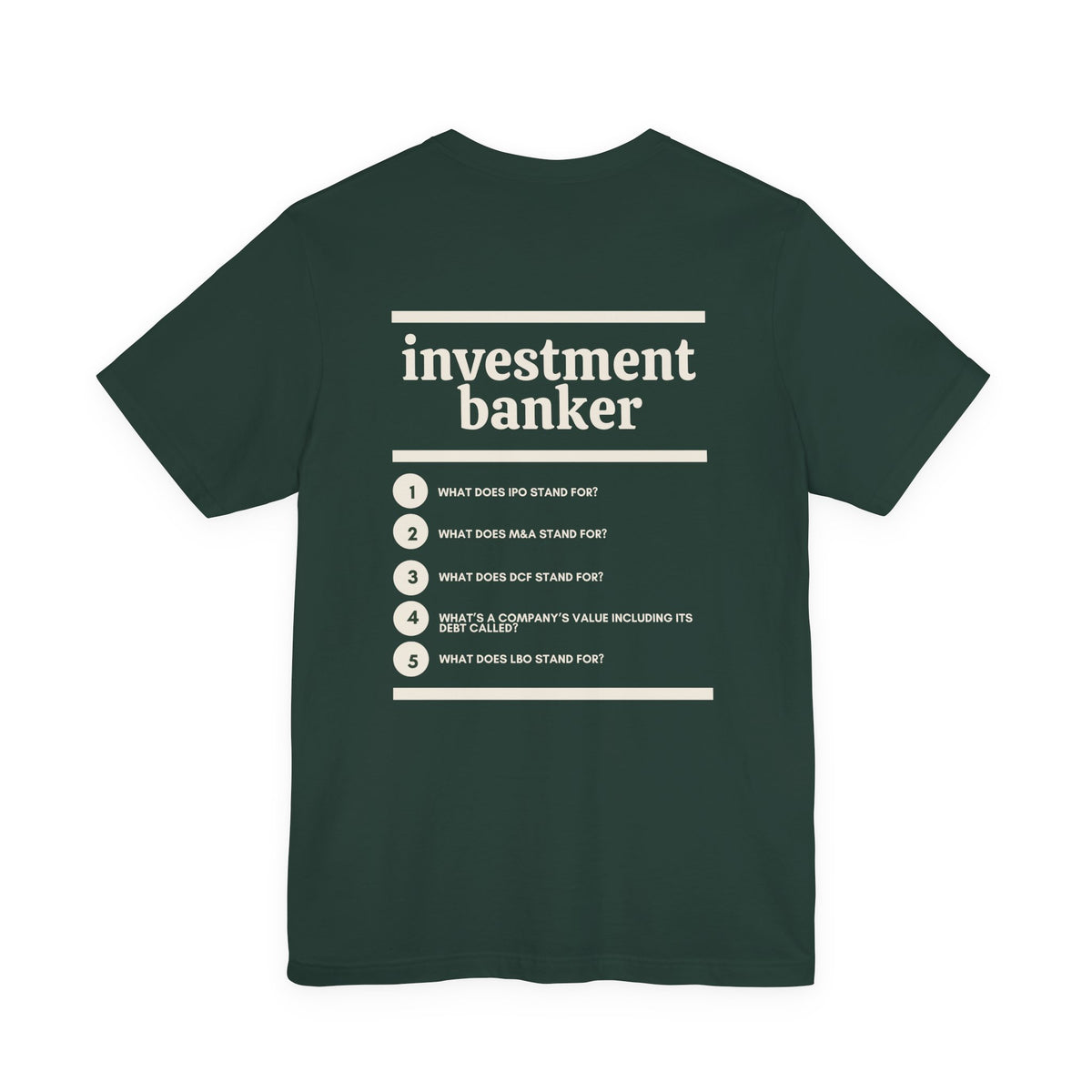 Investment Banker Work T-Shirt