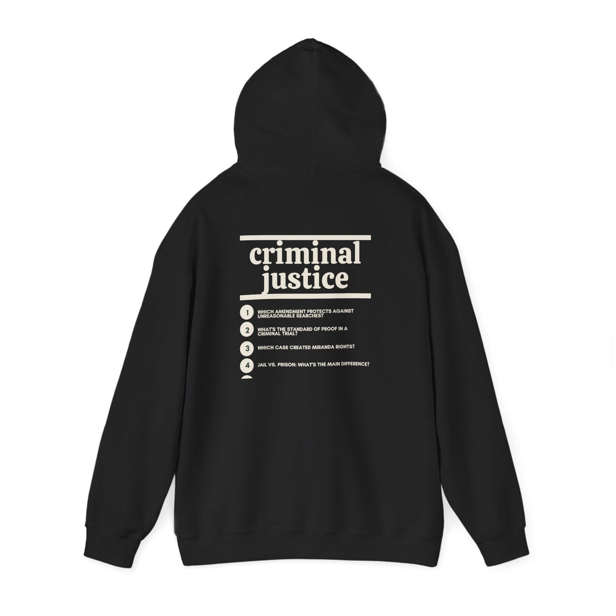 Criminal Justice Major Hoodie