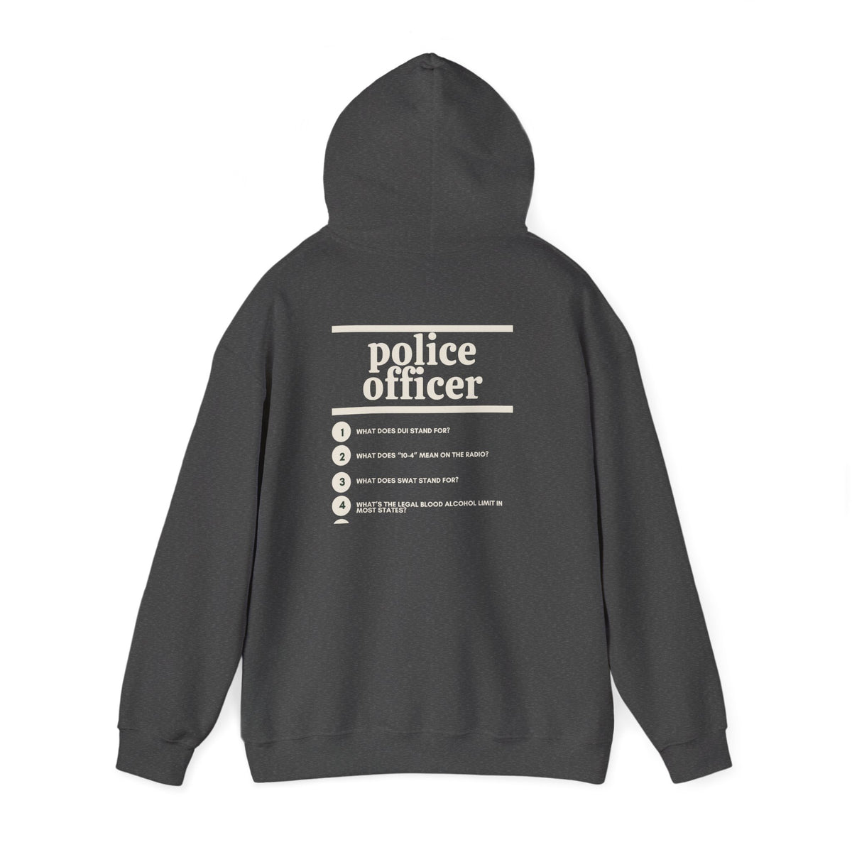 Police Officer Work Hoodie