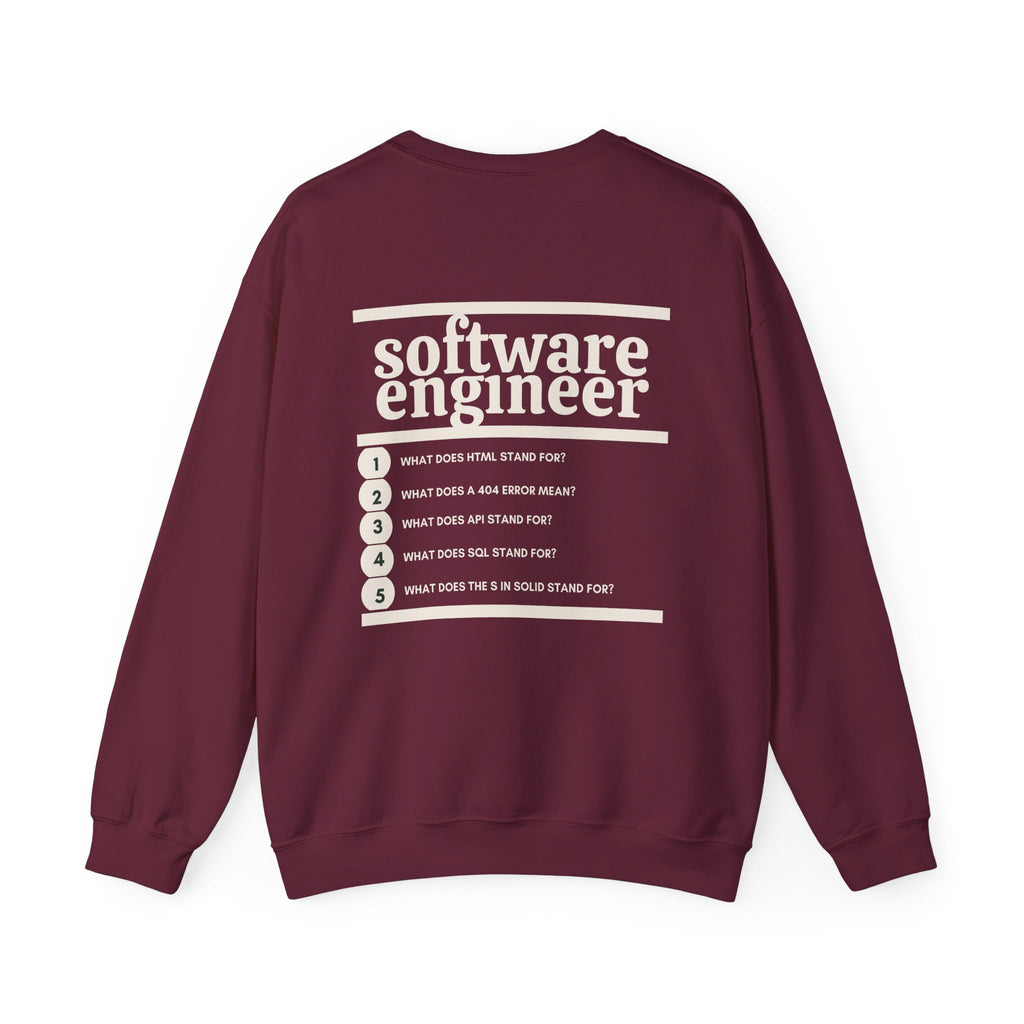 Software Engineer Work Crewneck