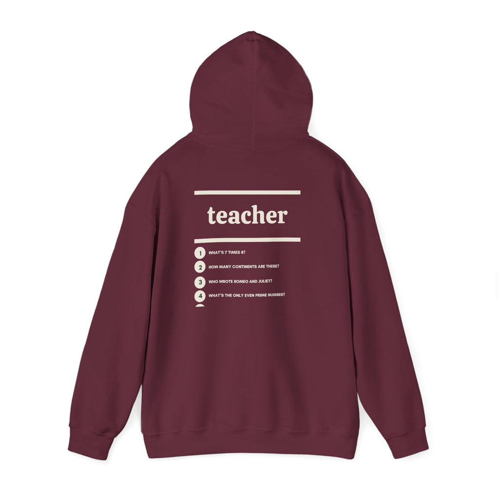 Teacher Work Hoodie