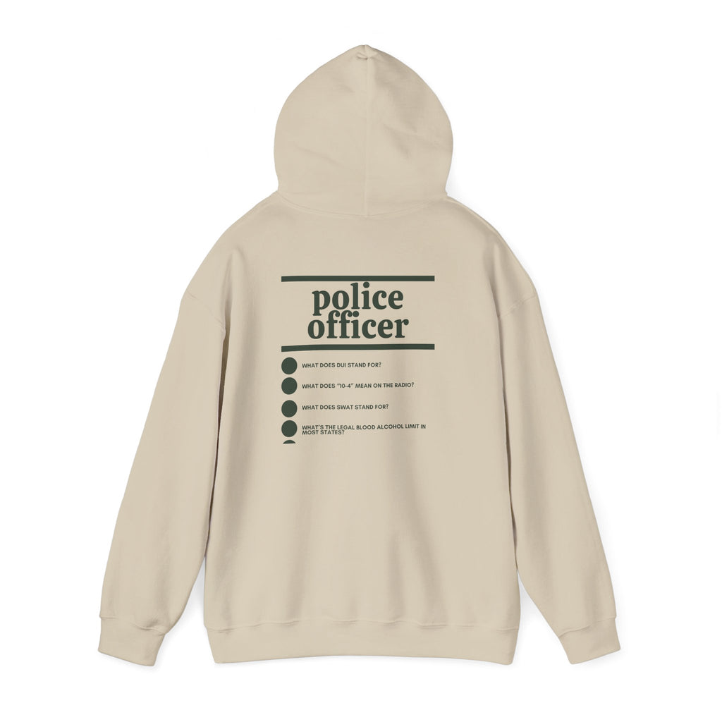 Police Officer Work Hoodie