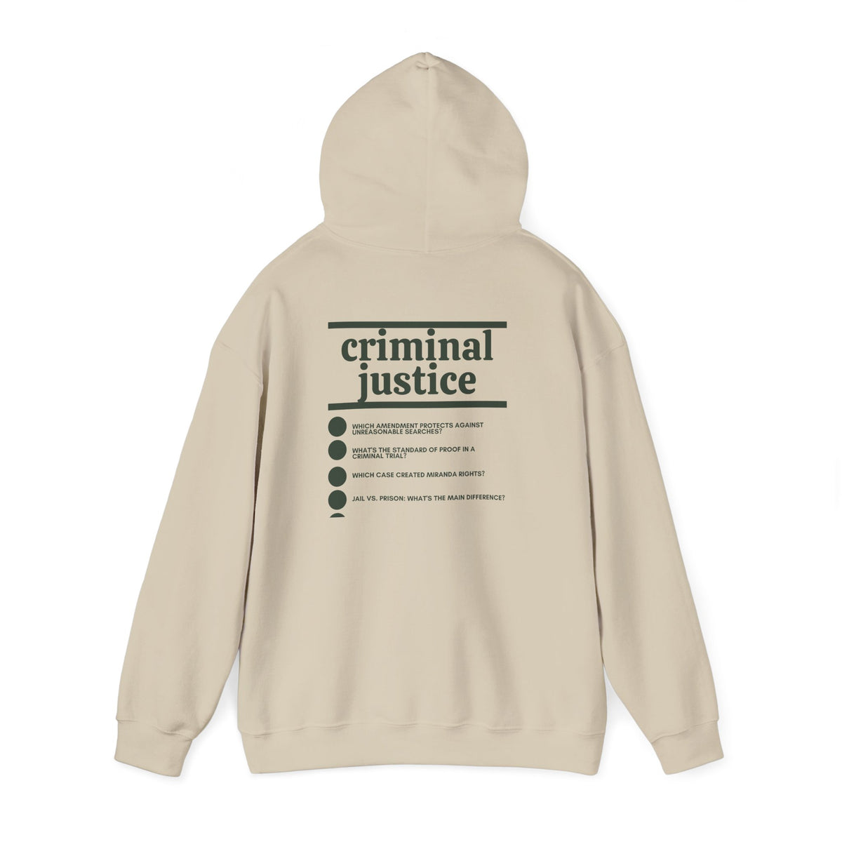 Criminal Justice Major Hoodie