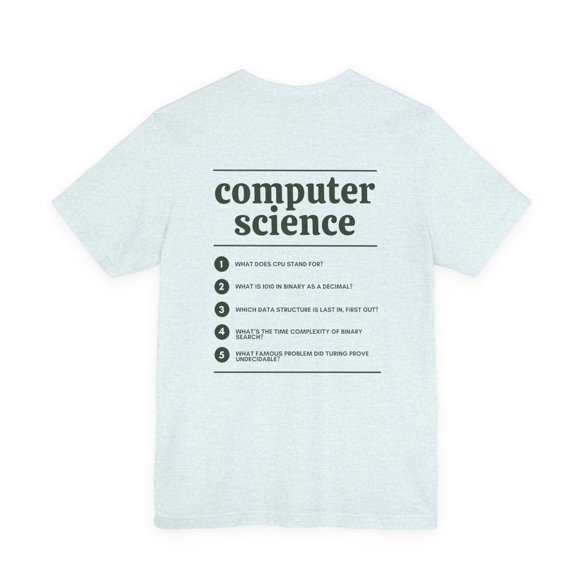 Computer Science Major T‑Shirt