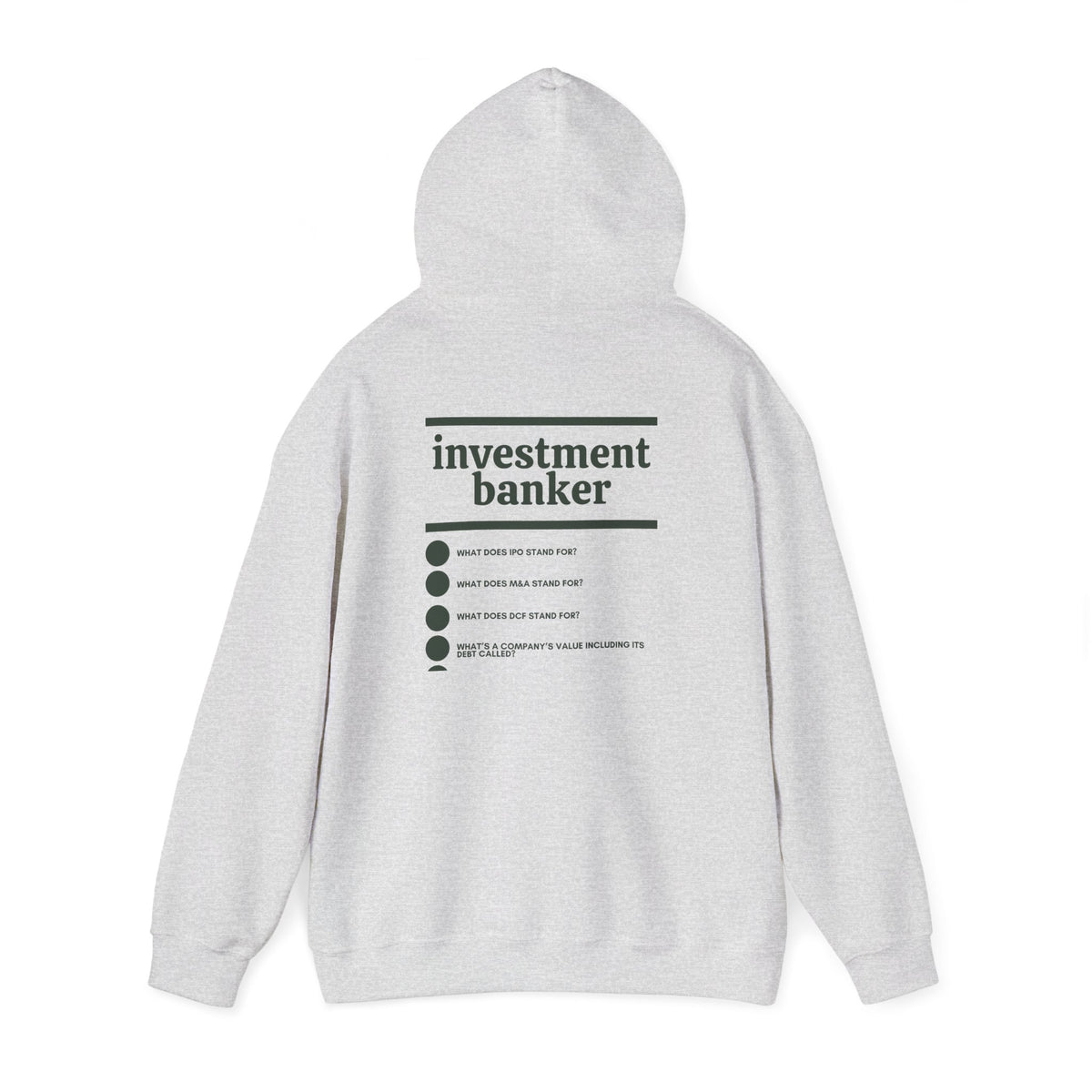 Investment Banker Work Hoodie