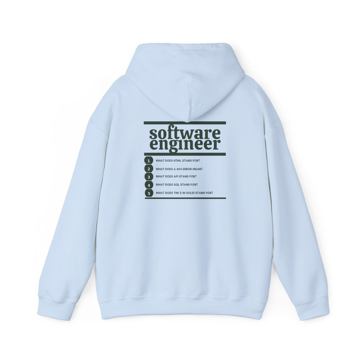 Software Engineer Work Hoodie