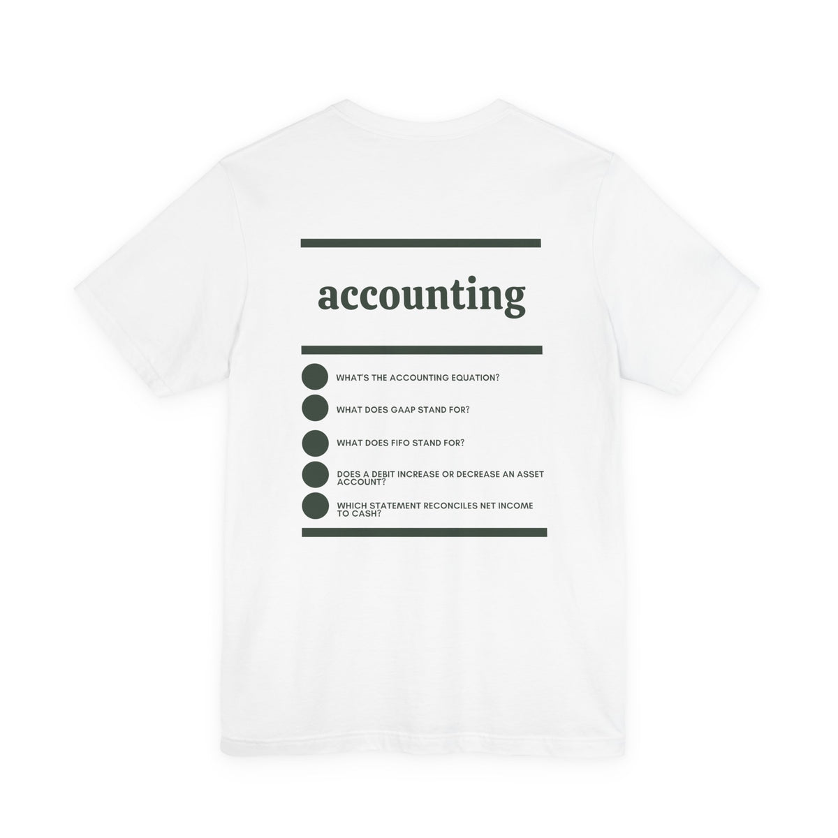 Accounting Major T‑Shirt