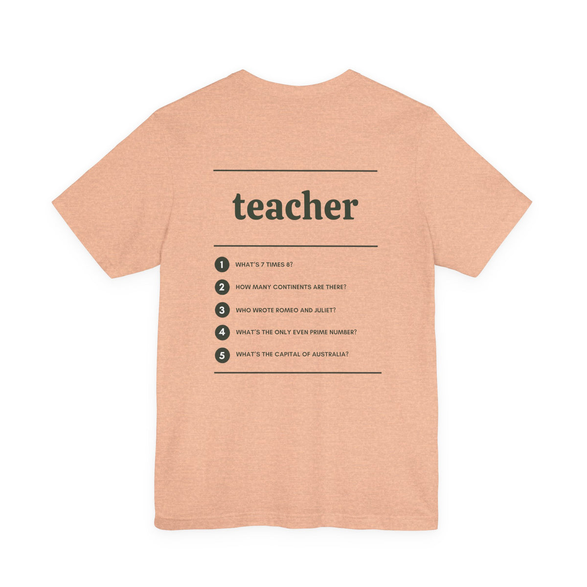 Teacher Work T-Shirt