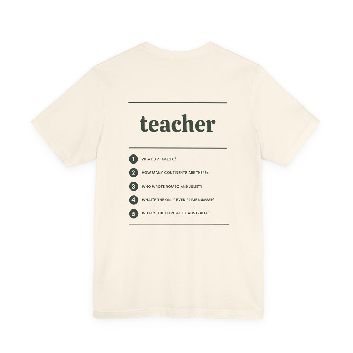 Teacher Work T-Shirt