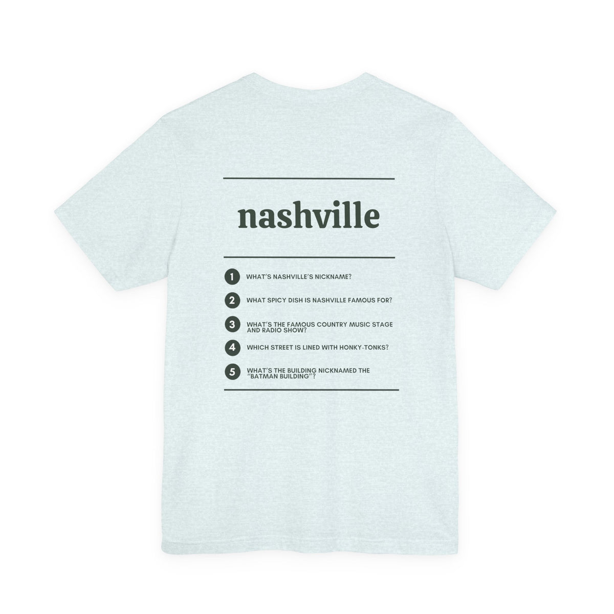 Nashville Tee – Where Are You From?