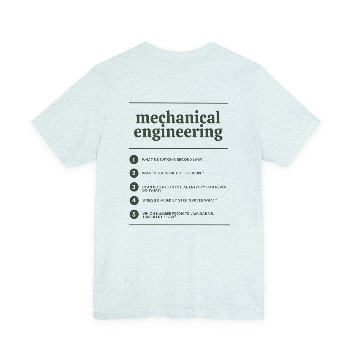 Mechanical Engineering Major T‑Shirt