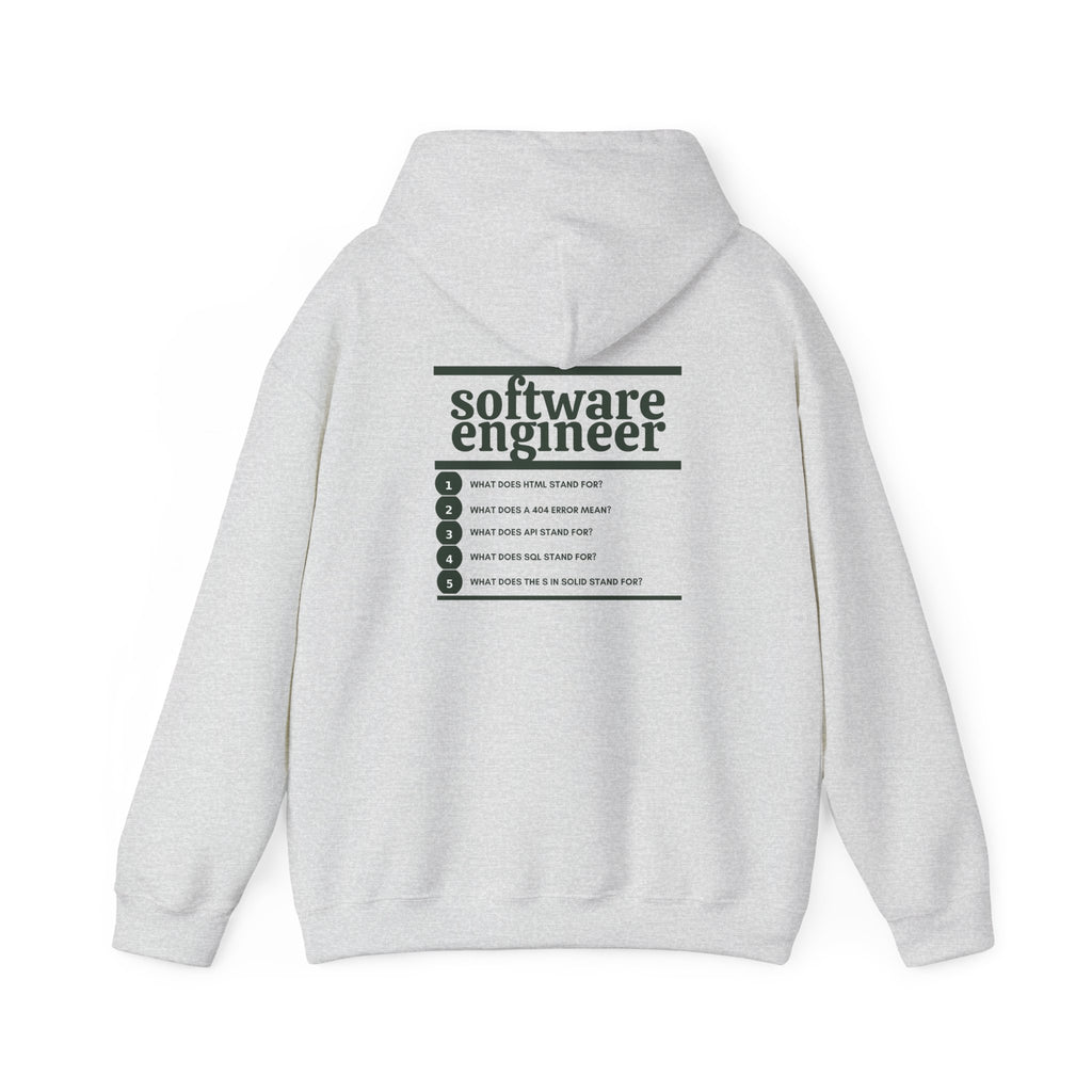 Software Engineer Work Hoodie