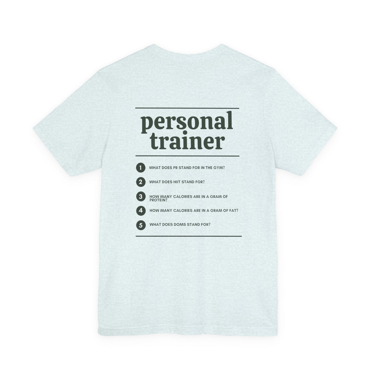 Personal Trainer Work T-Shirt