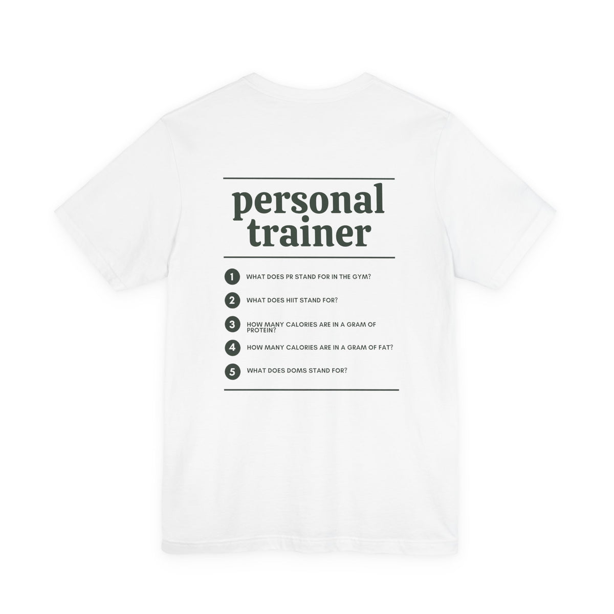 Personal Trainer Work T-Shirt