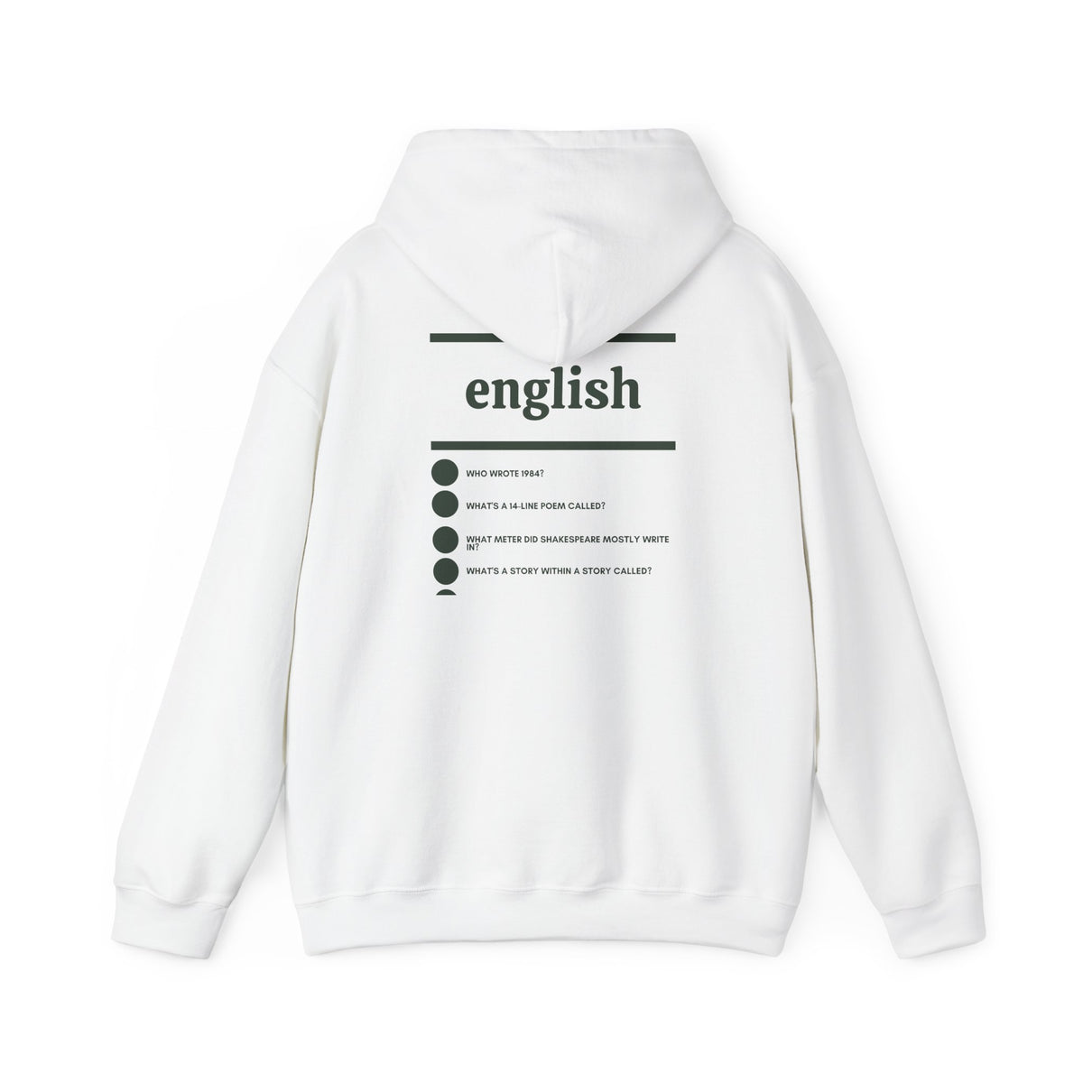 English Major Hoodie
