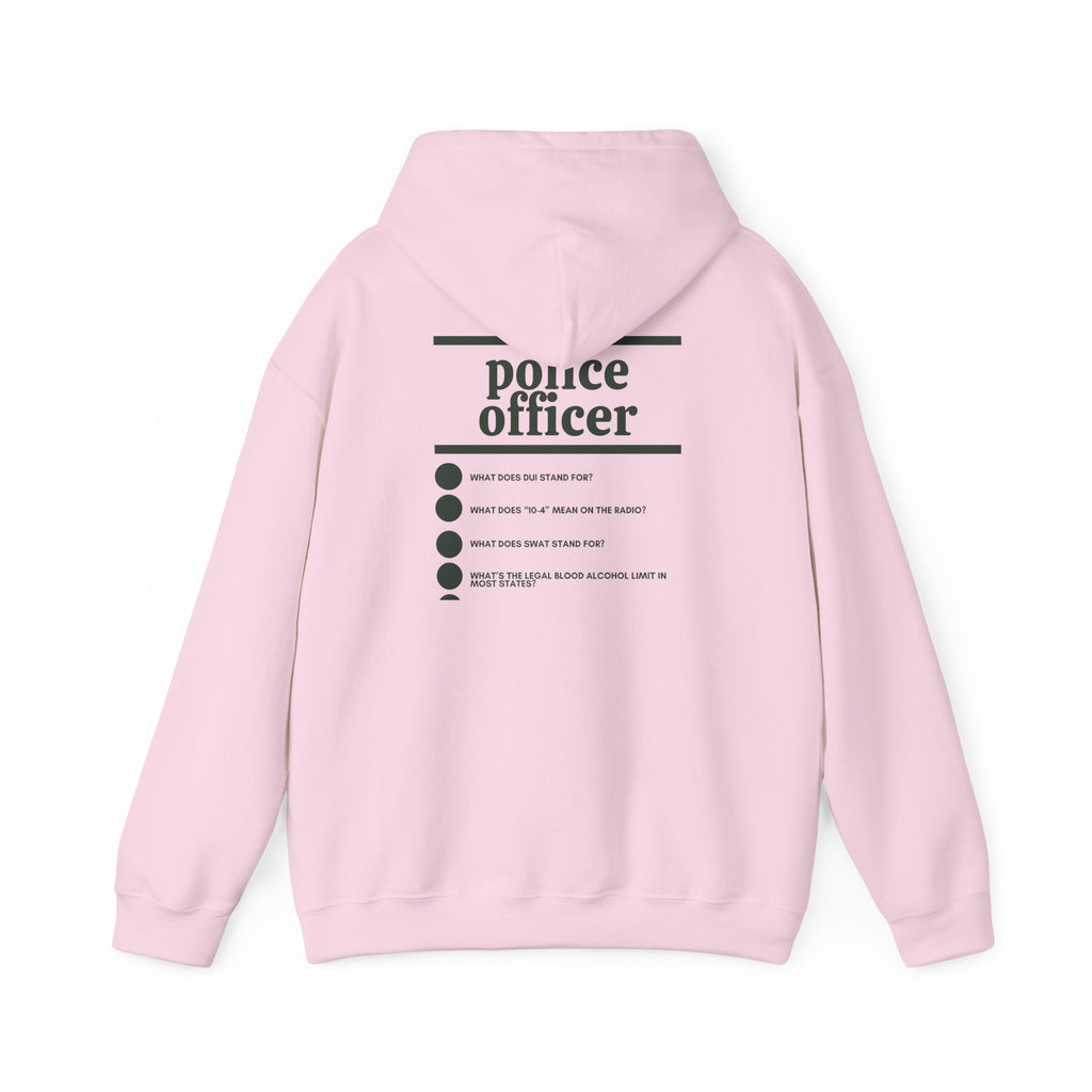 Police Officer Work Hoodie
