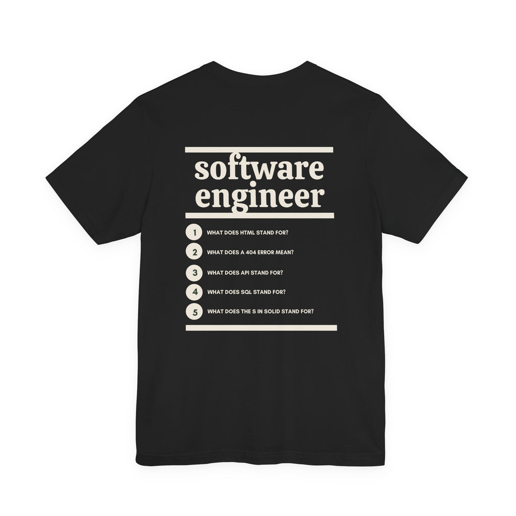 Software Engineer Work T-Shirt