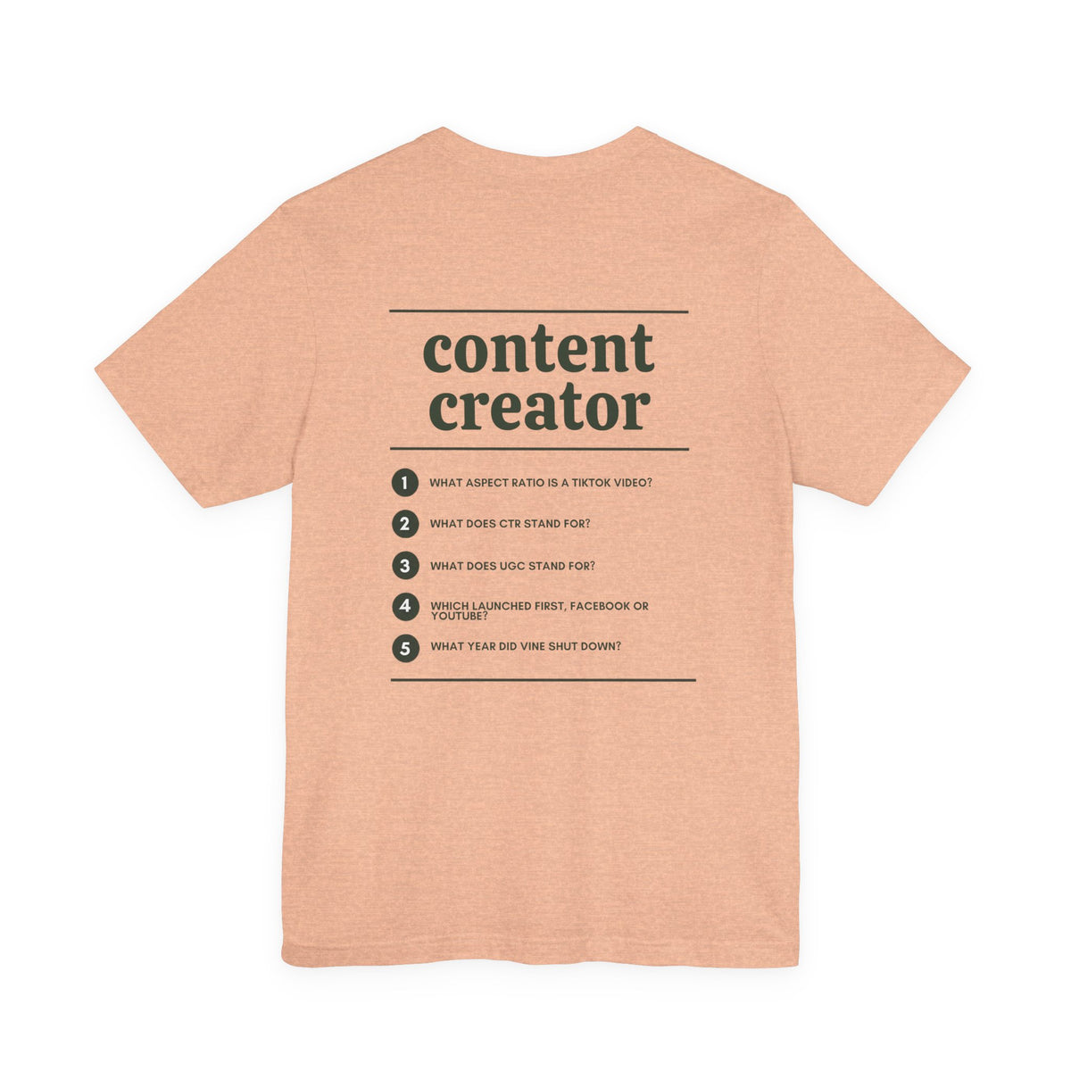 Content Creator Work T-Shirt