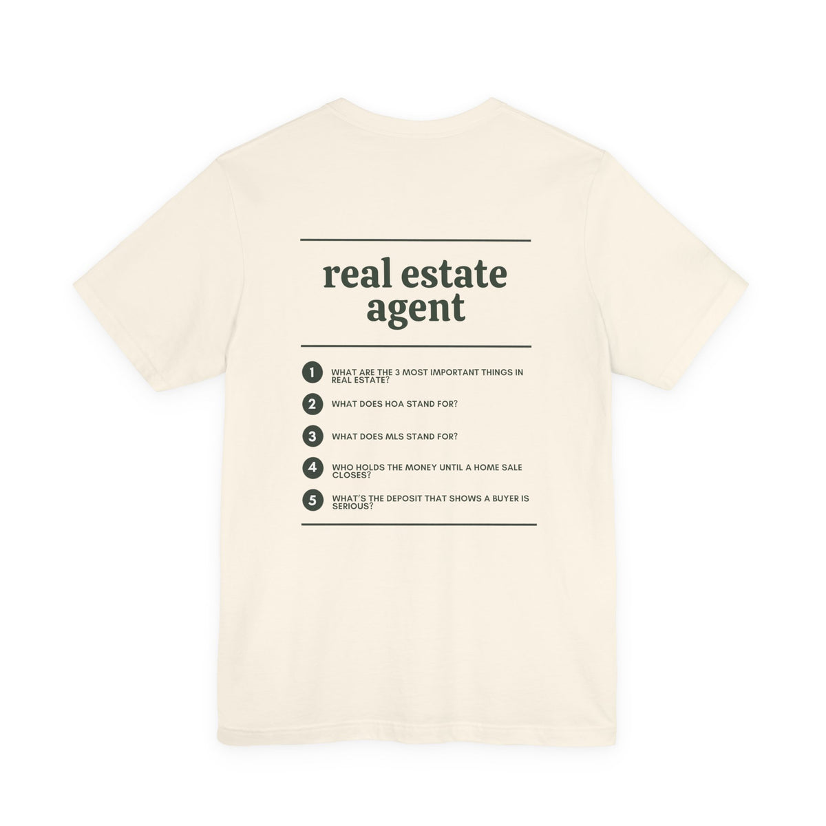 Real Estate Agent Work T-Shirt