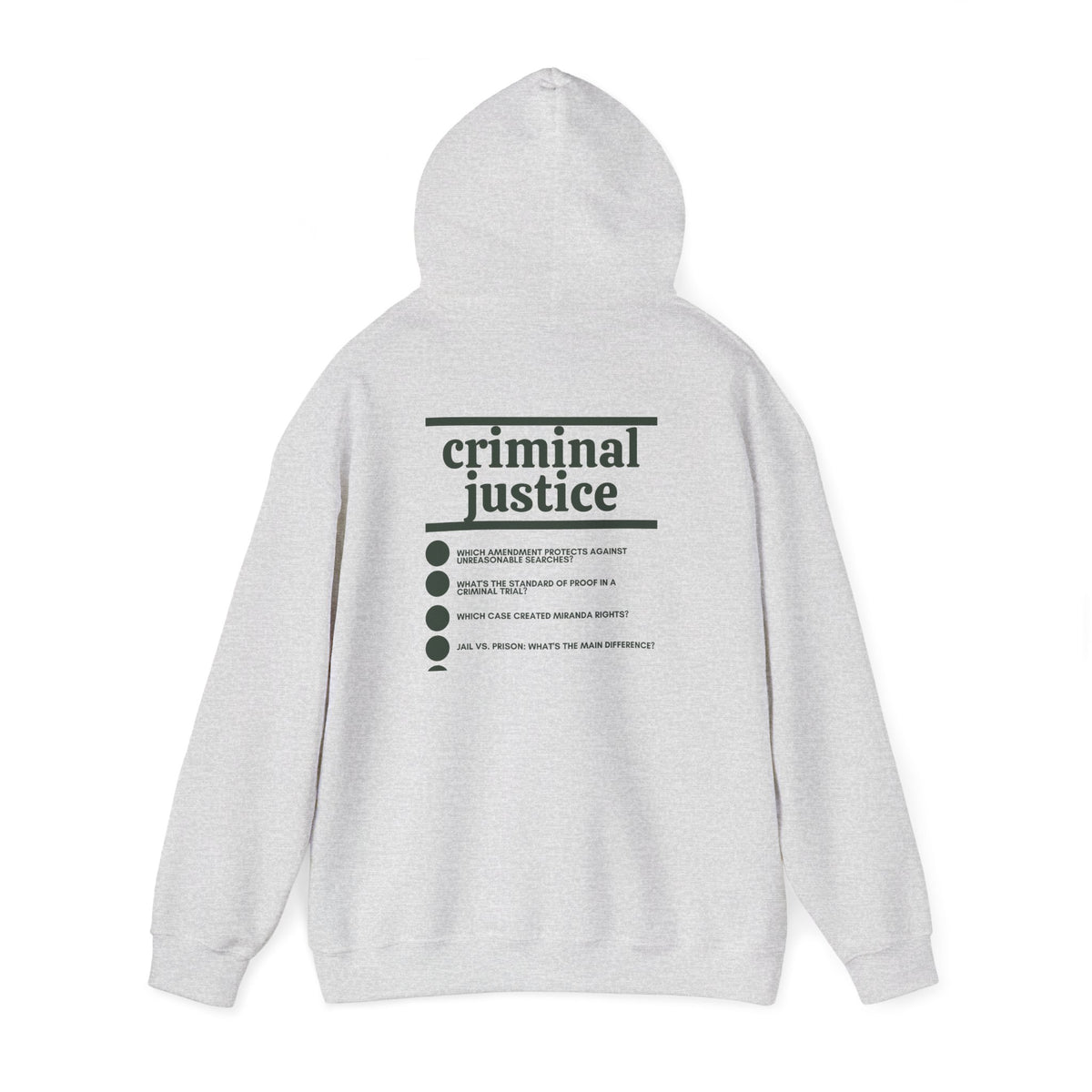 Criminal Justice Major Hoodie