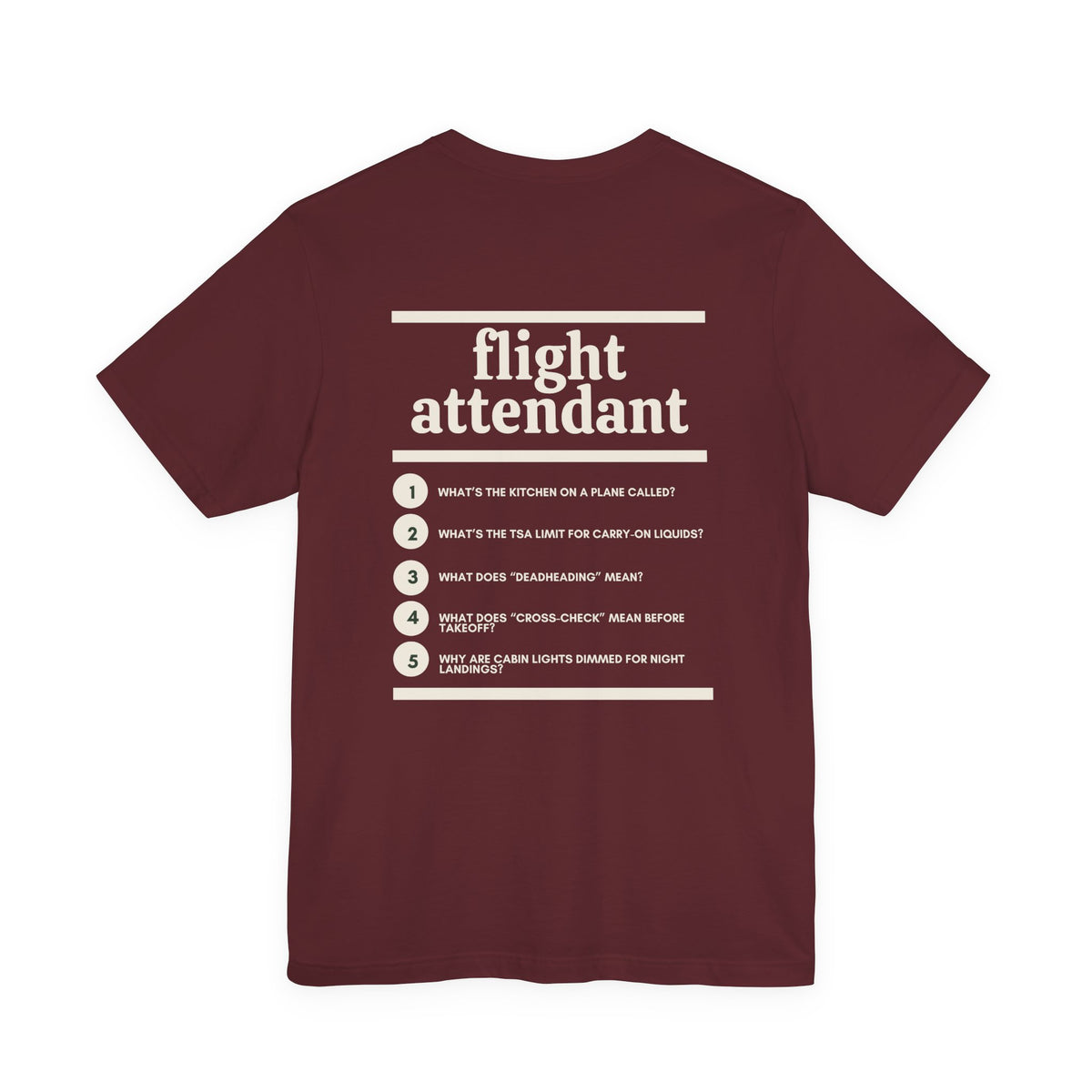 Flight Attendant Work T-Shirt
