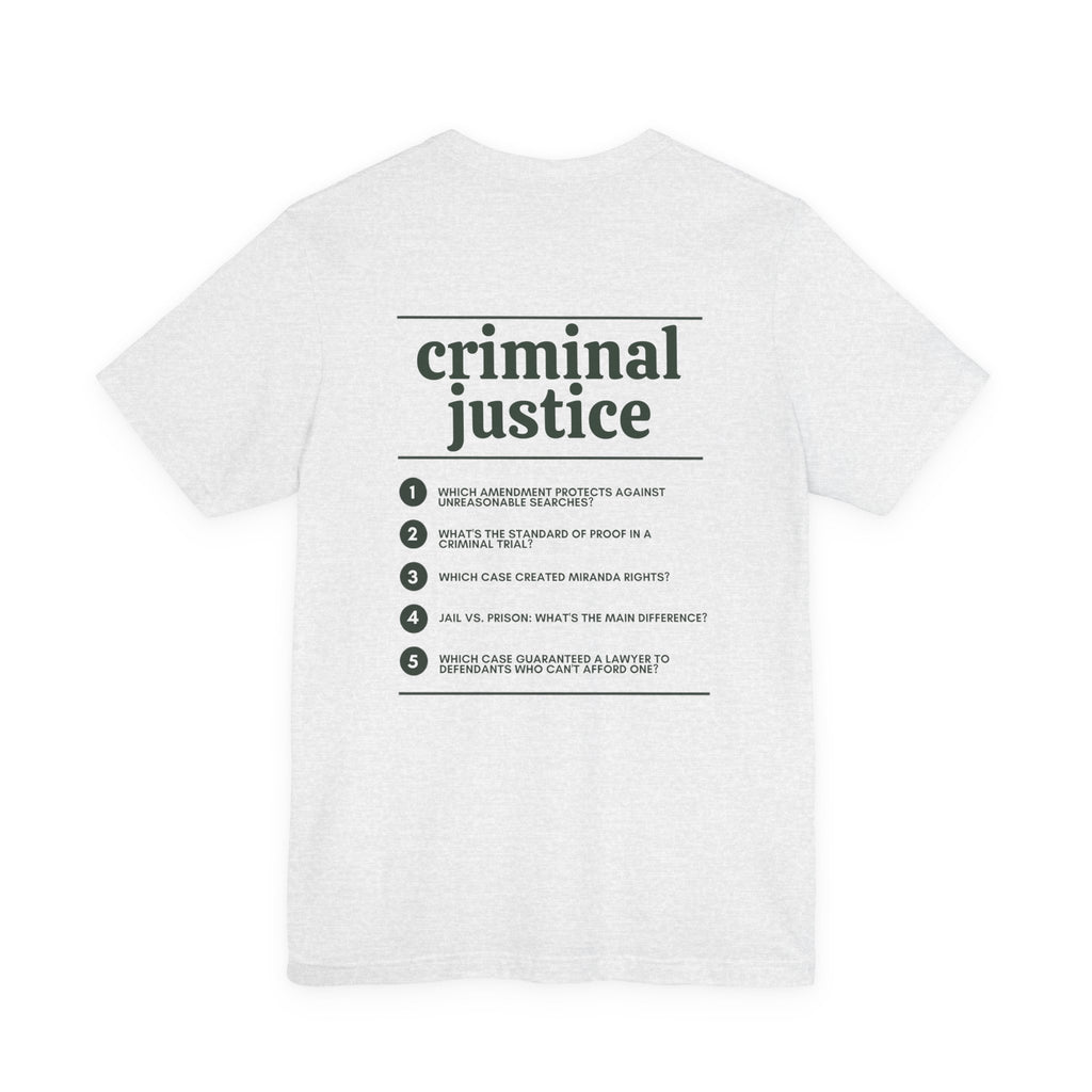 Criminal Justice Major T‑Shirt