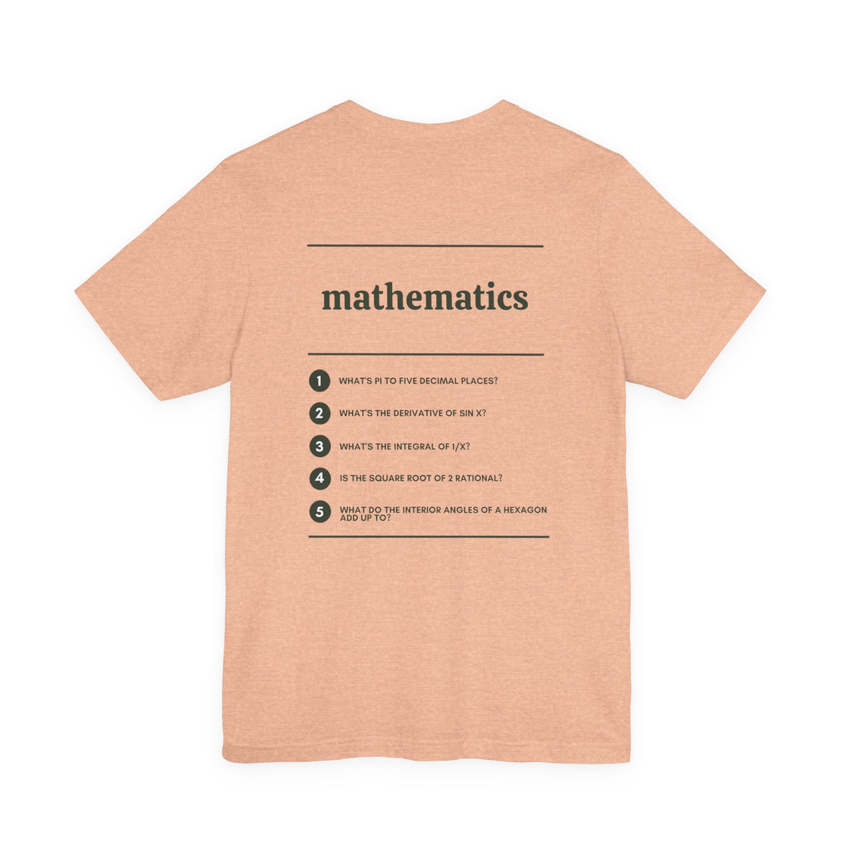 Mathematics Major T‑Shirt