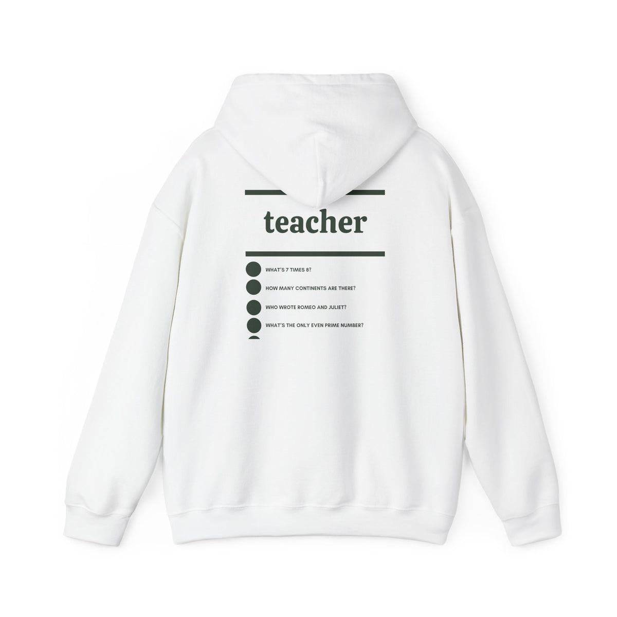 Teacher Work Hoodie