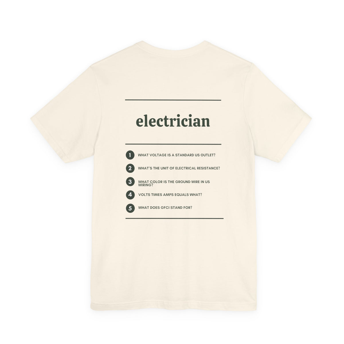 Electrician Work T-Shirt
